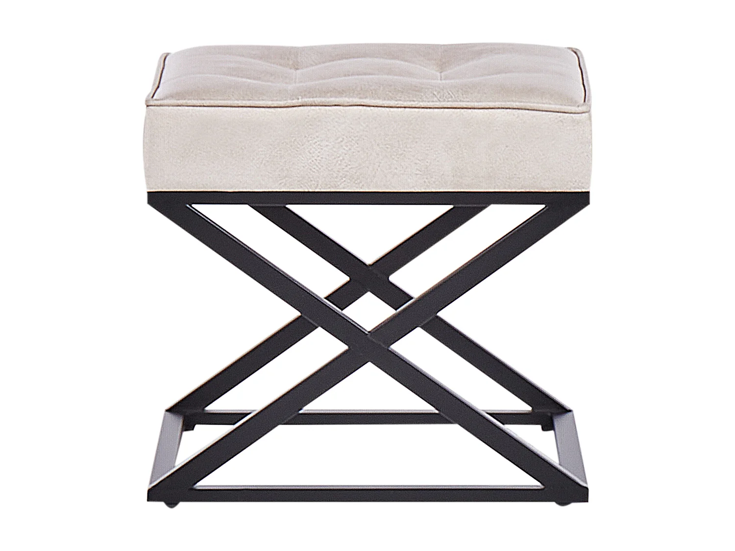 Repose-pied MURDO Cuir PU Beige