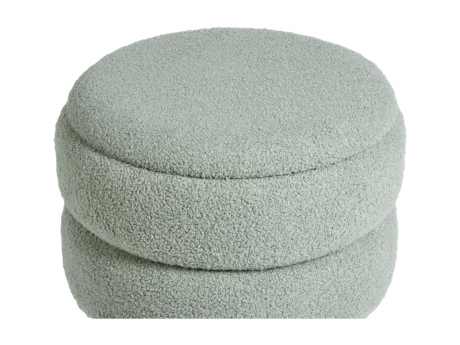 Tabouret de rangement OKATON Bouclé Vert
