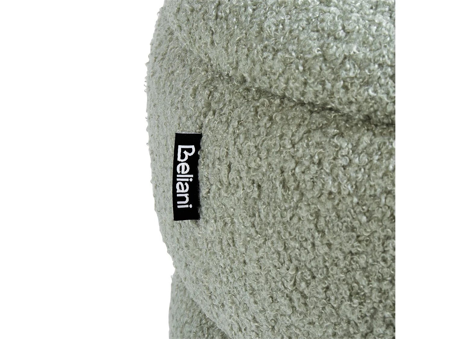 Tabouret de rangement OKATON Bouclé Vert