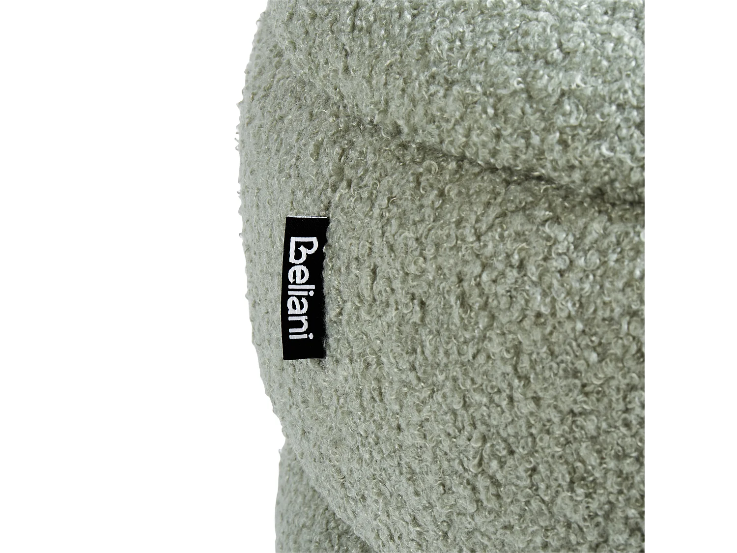 Tabouret de rangement OKATON Bouclé Vert