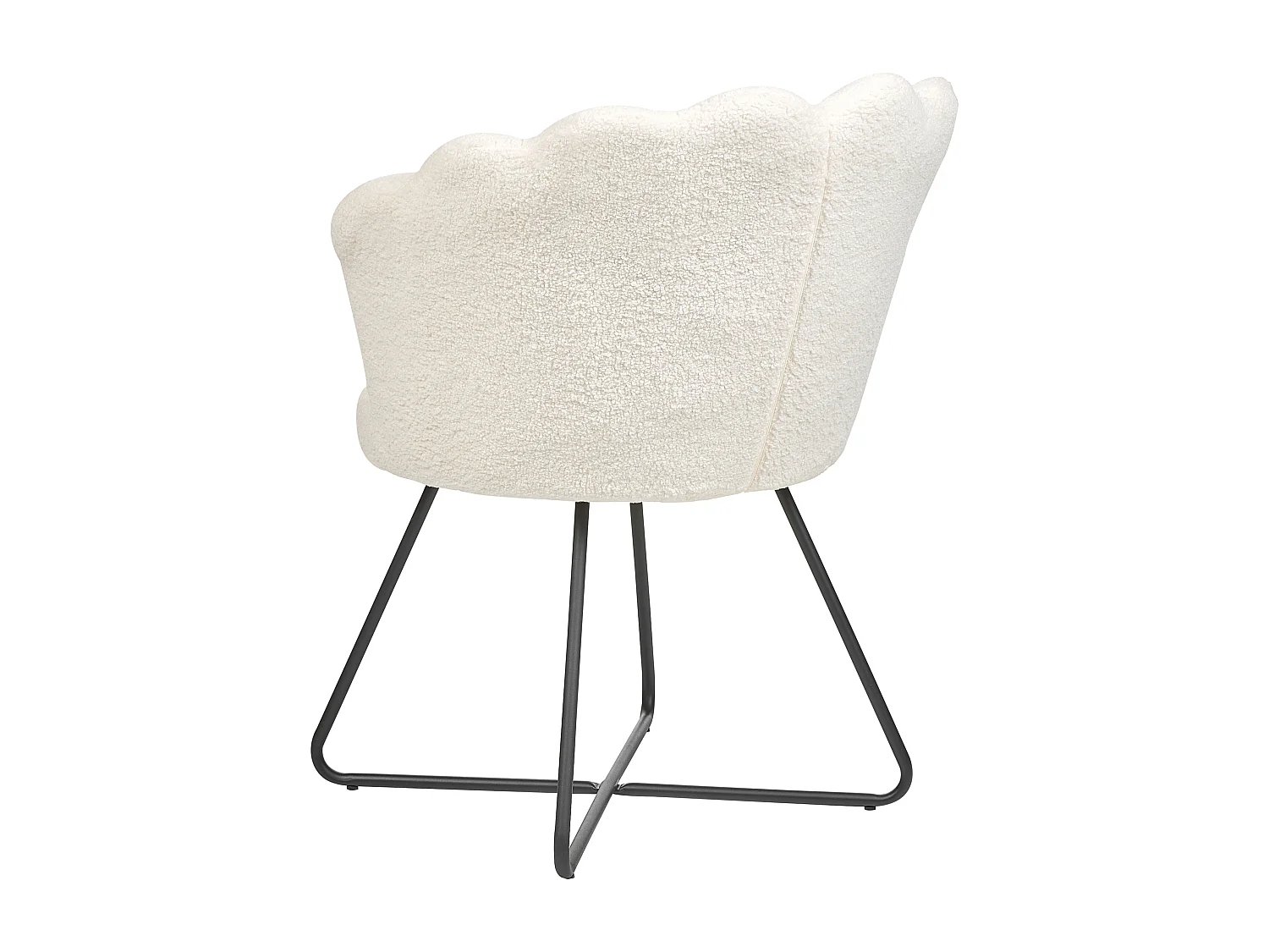 Sessel LOVELOCK Bouclé Weiss