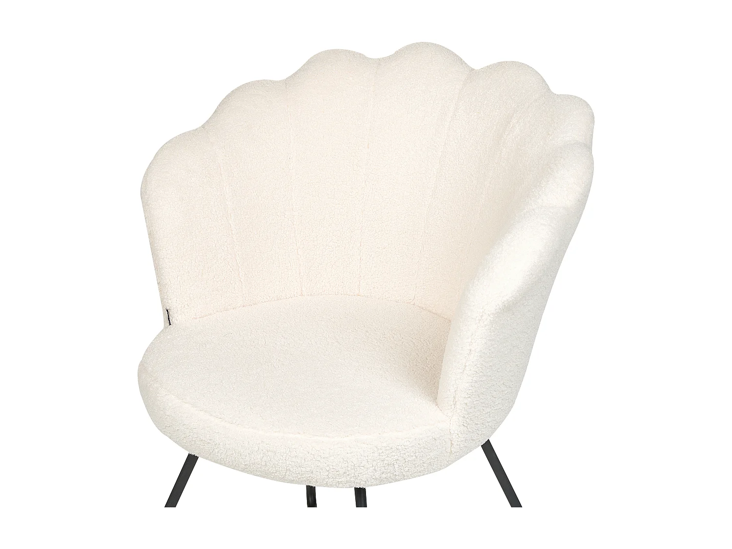 Sessel LOVELOCK Bouclé Weiss