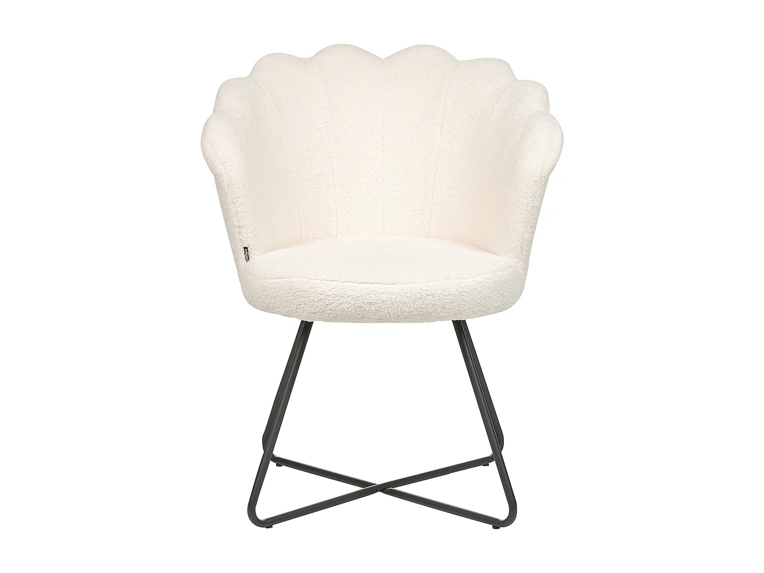 Fauteuil LOVELOCK Bouclé Blanc