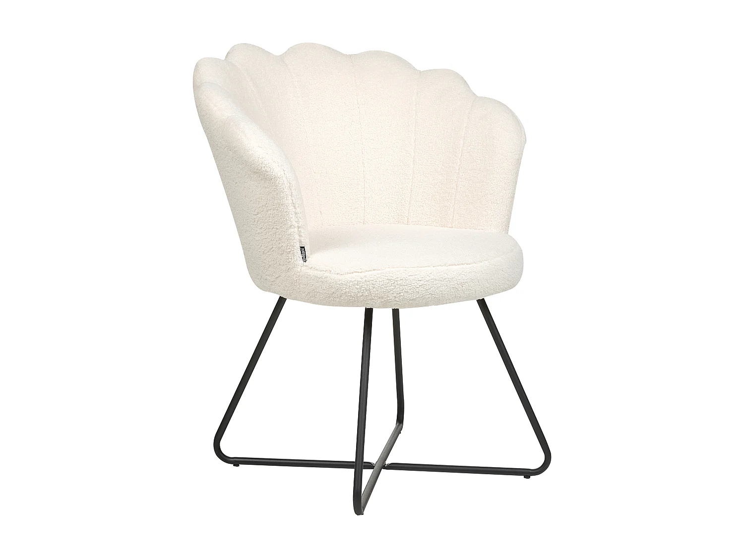 Fauteuil LOVELOCK Bouclé Blanc