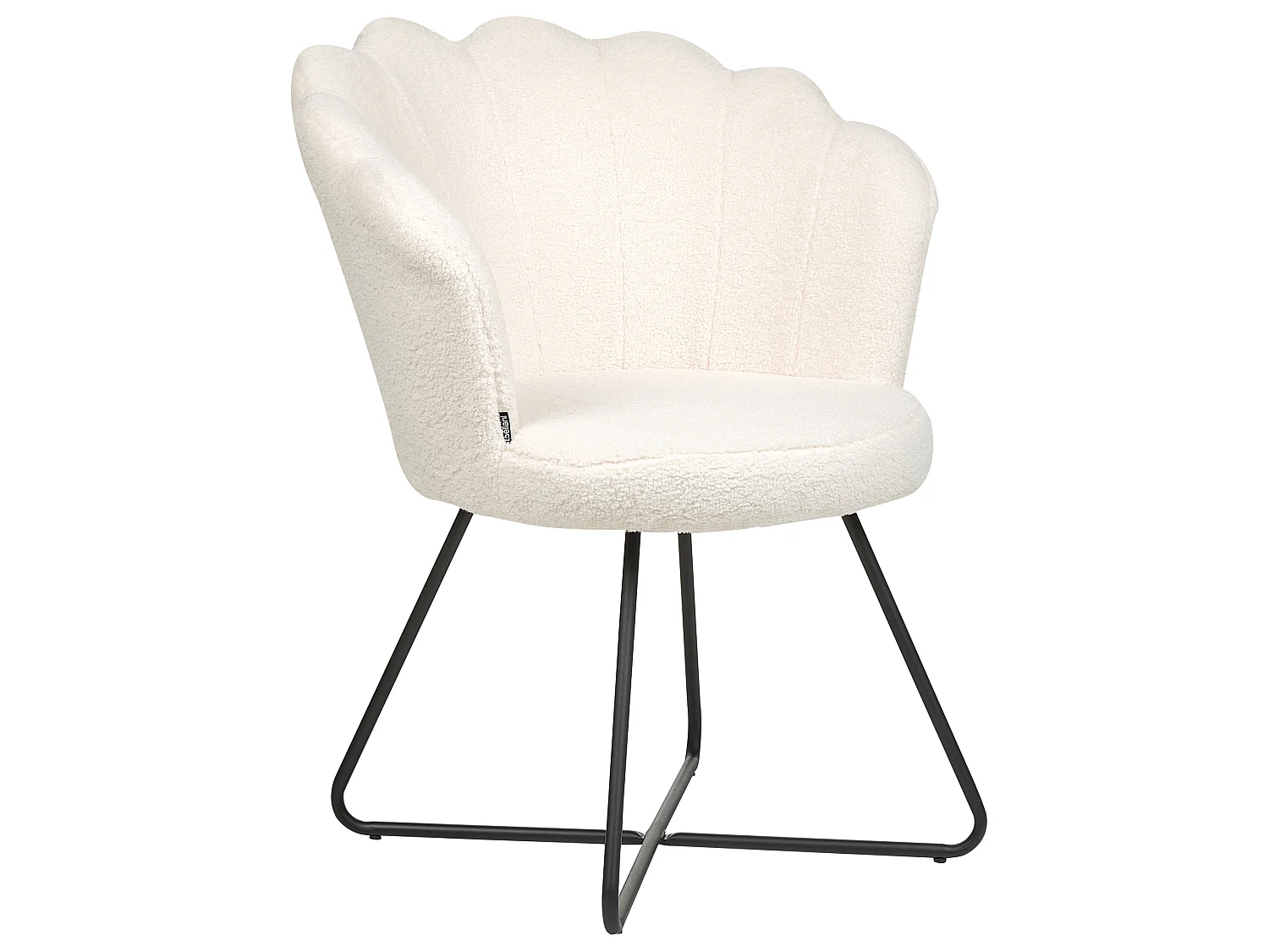 Poltrona LOVELOCK Bouclé Branco
