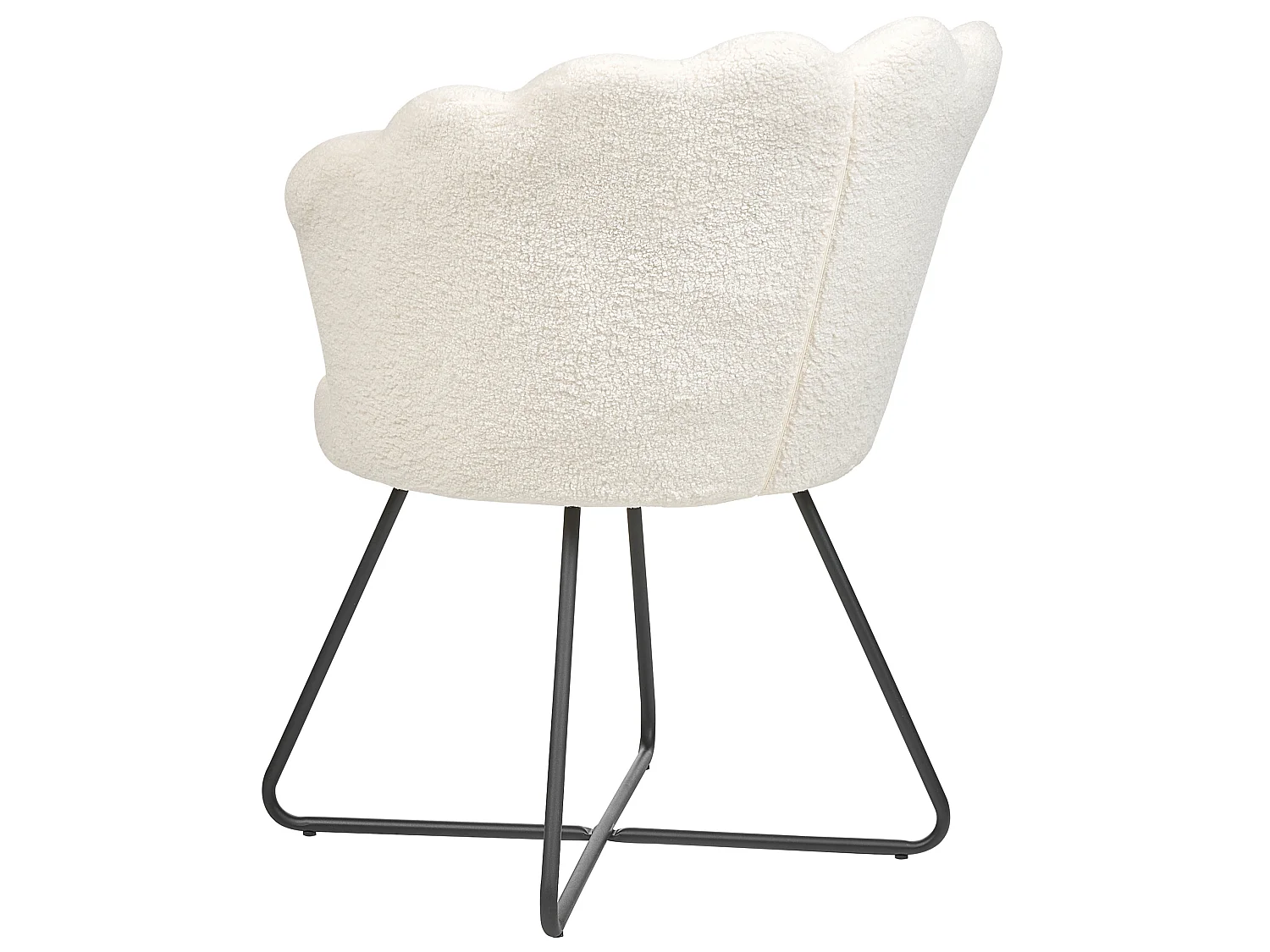 Poltrona LOVELOCK Bouclé Branco
