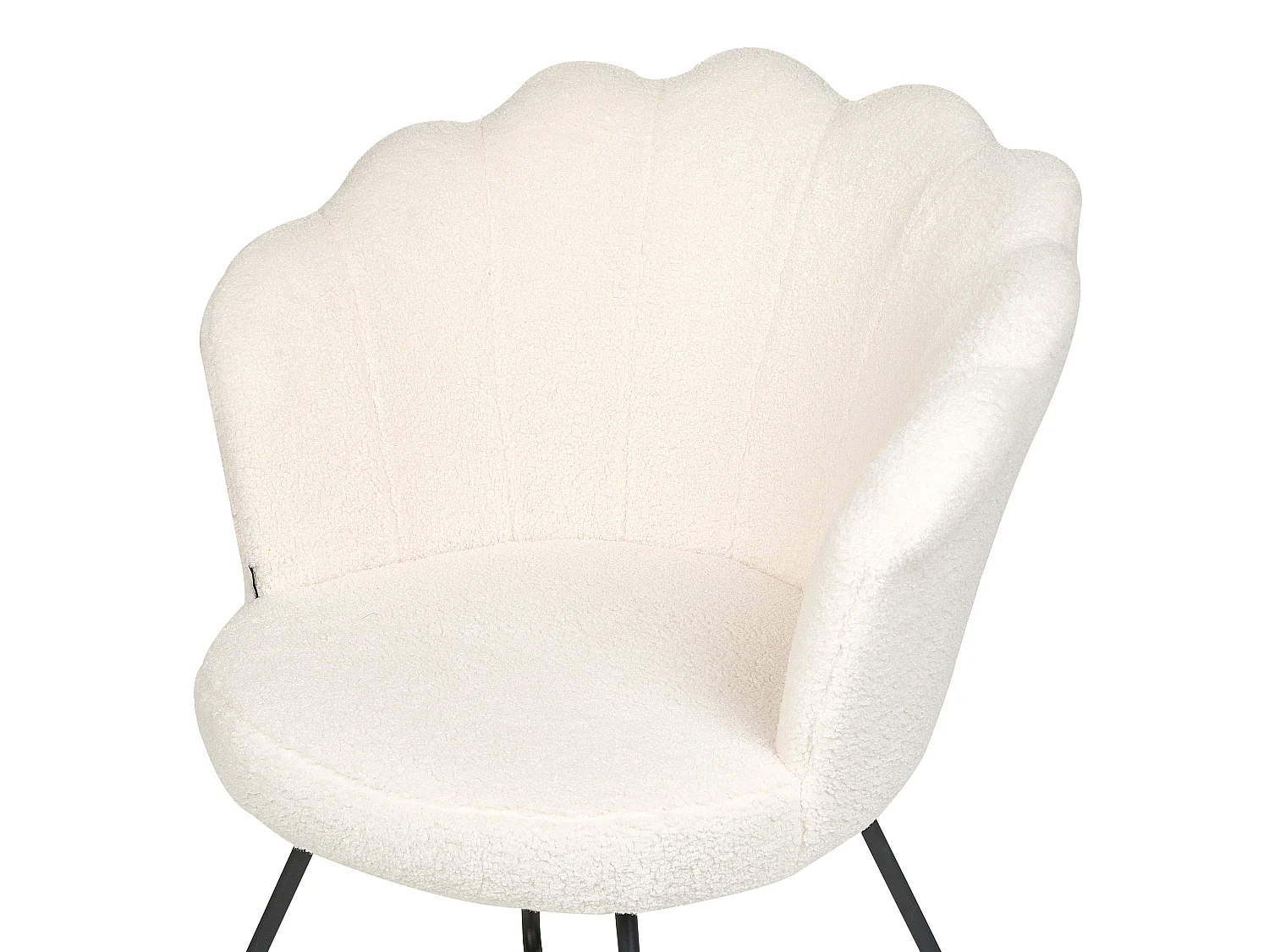 Poltrona LOVELOCK Bouclé Branco