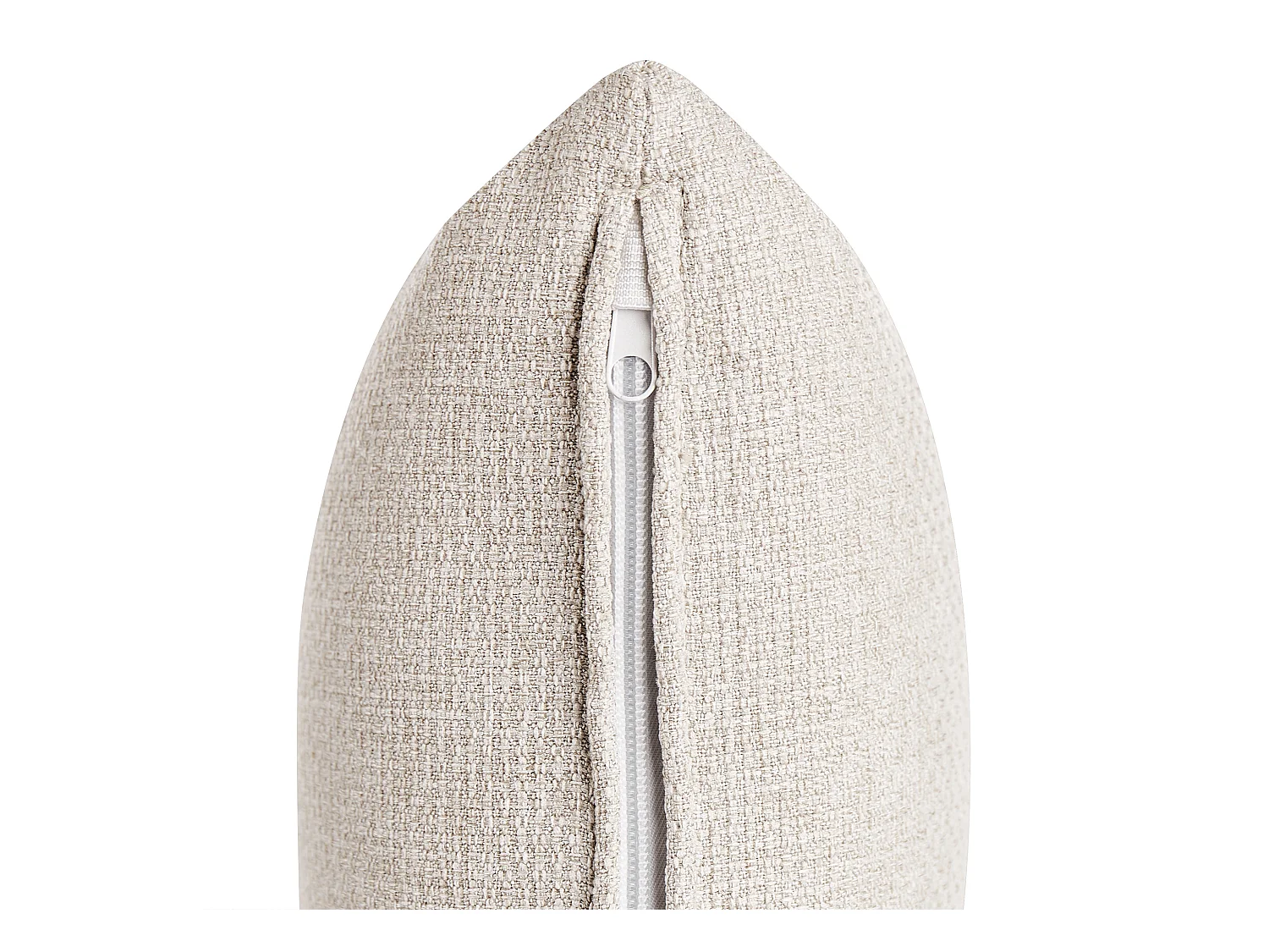 Canapé 2 places HEDEN Tissu Beige avec coussin