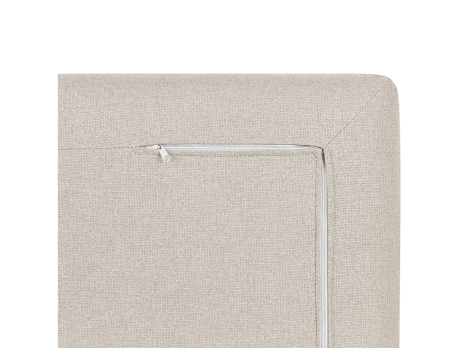 Canapé 2 places HEDEN Tissu Beige avec coussin