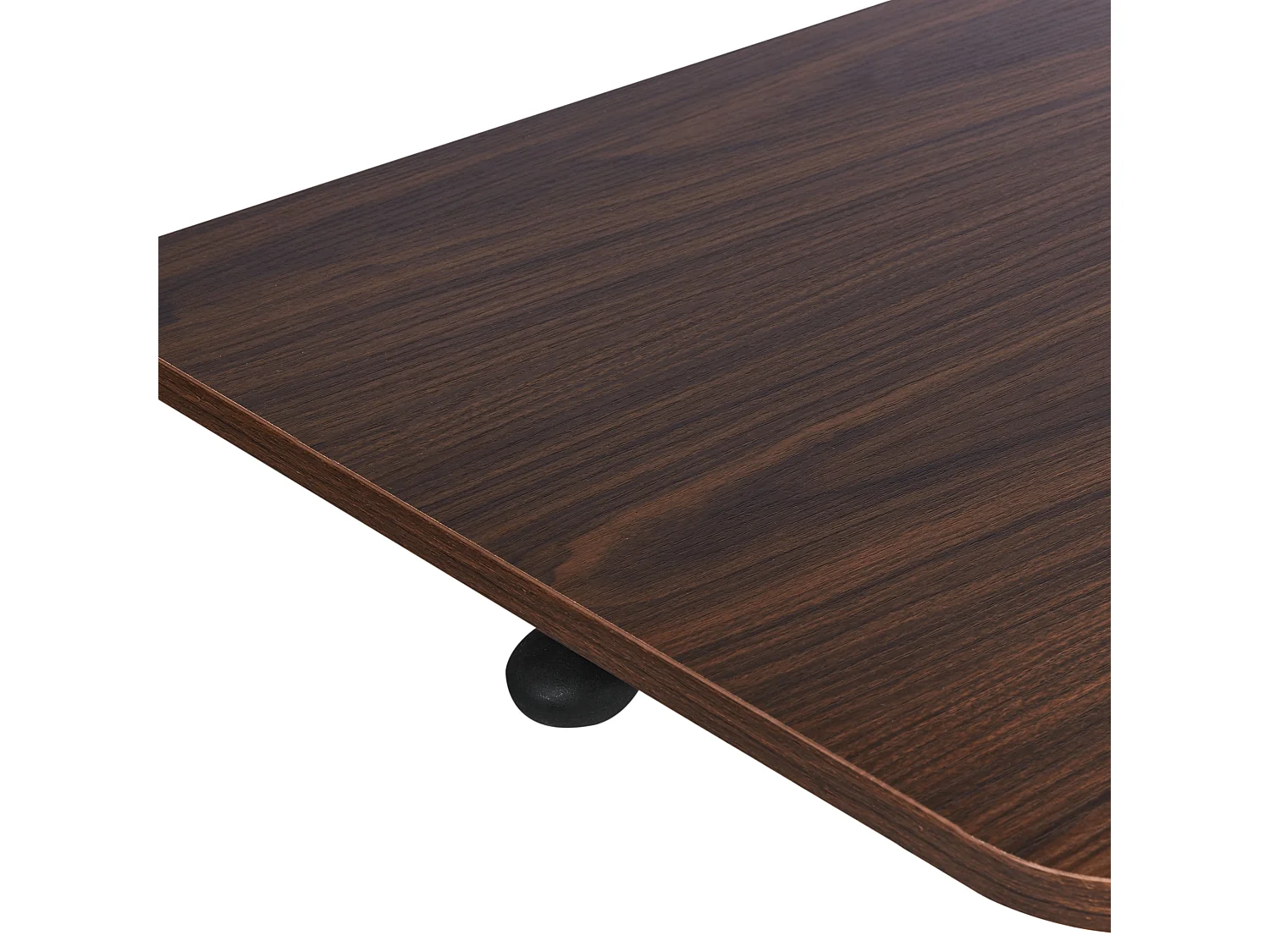 Bureau réglable manuellement en hauteur pour ordinateur portable ACADEMIA Marron foncé 65 cm 48 cm avec roues