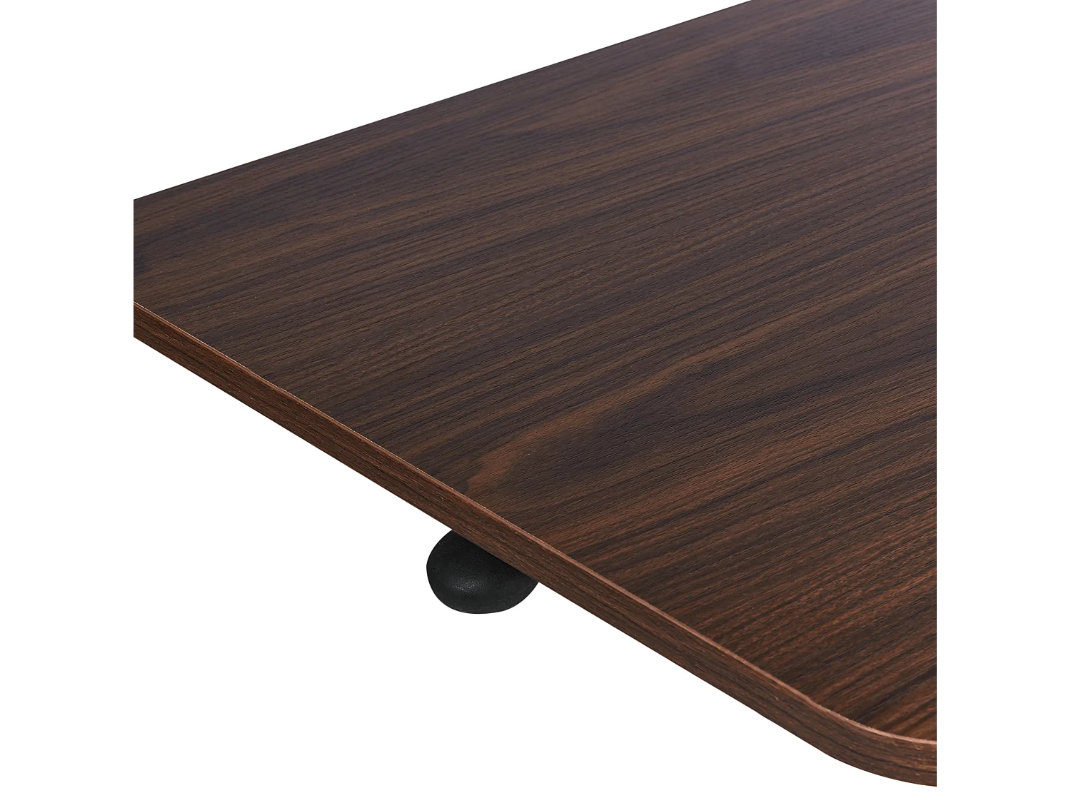 Bureau réglable manuellement en hauteur pour ordinateur portable ACADEMIA Marron foncé 65 cm 48 cm avec roues