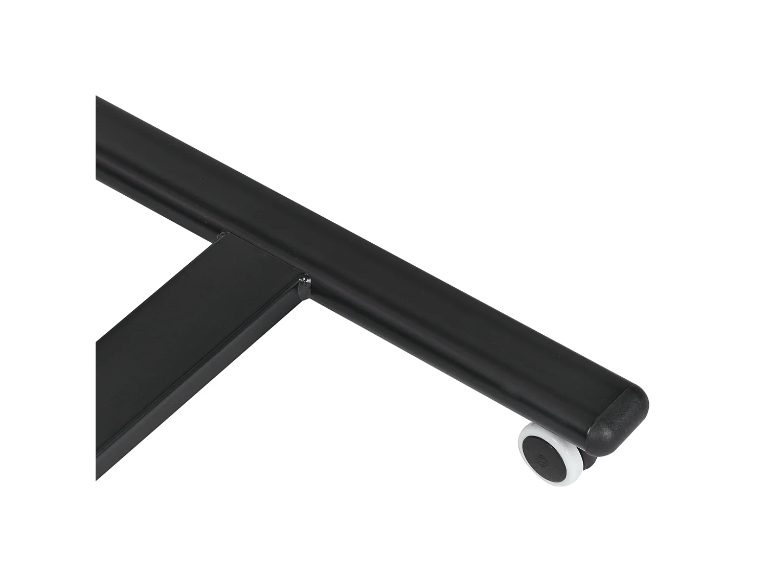 Manual Adjustable Laptop Stand ACADEMIA Dark Brown 65 cm 48 cm with Wheels