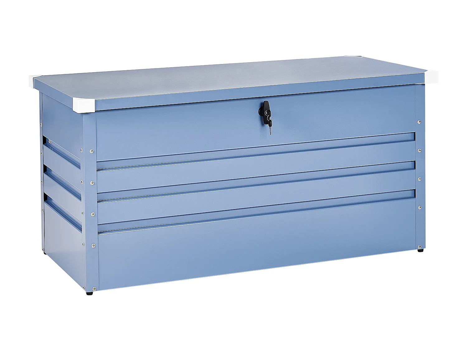 Kussenbox CEBROSA Metaal 132 cm 62 cm Blauw