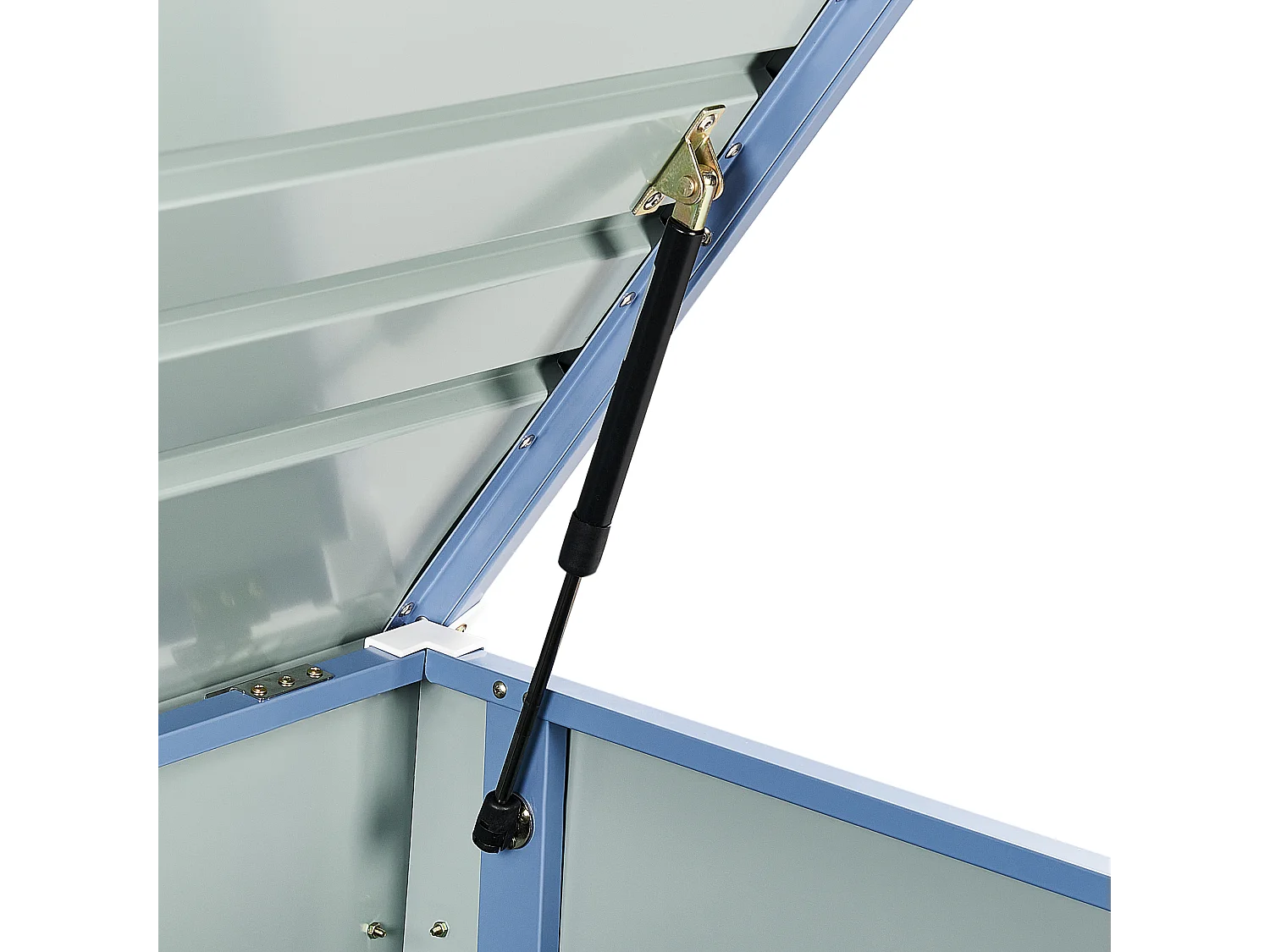 Kussenbox CEBROSA Metaal 132 cm 62 cm Blauw