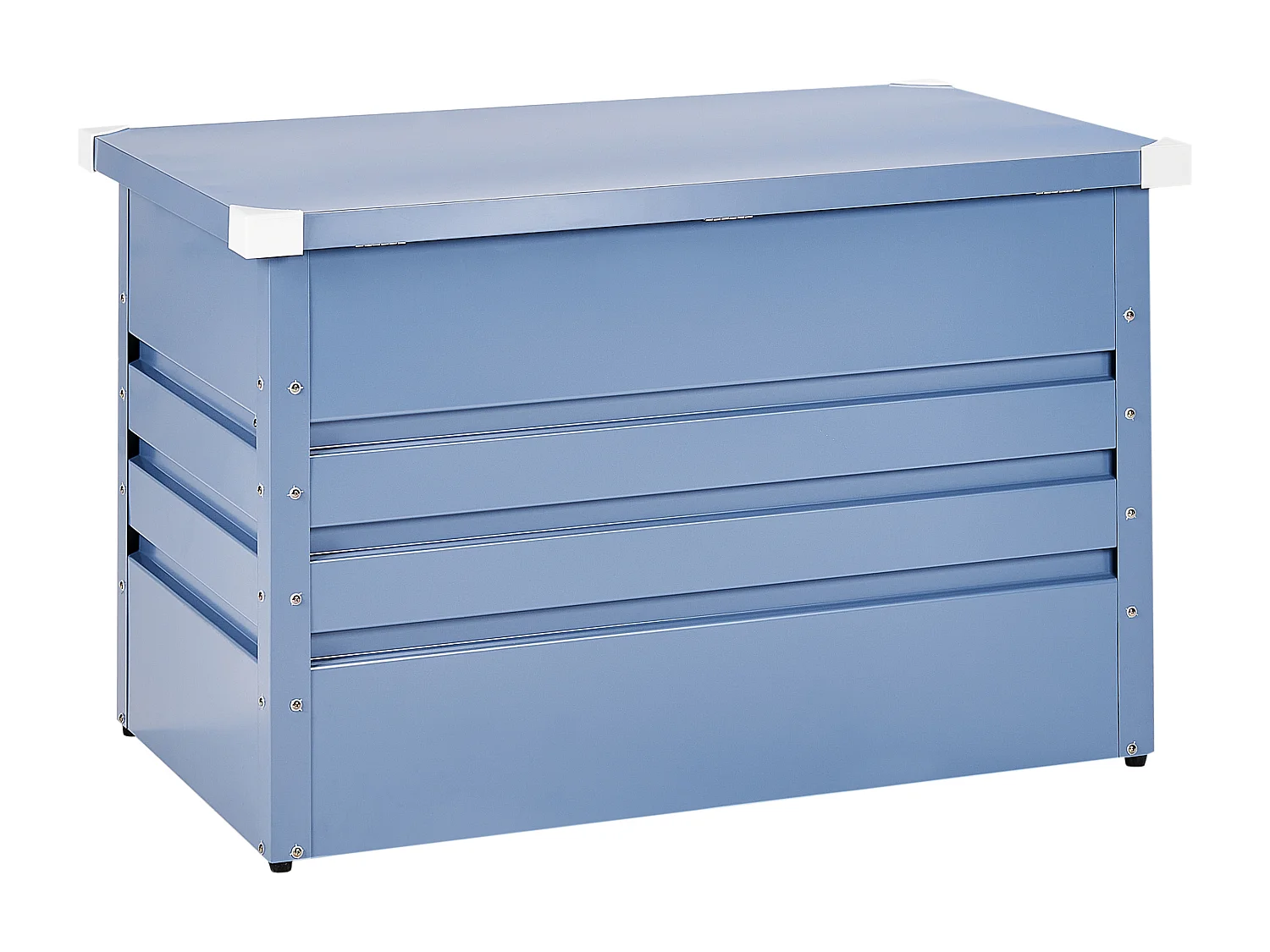 Skrzynia ogrodowa CEBROSA Metal 100 cm 62 cm Niebieski