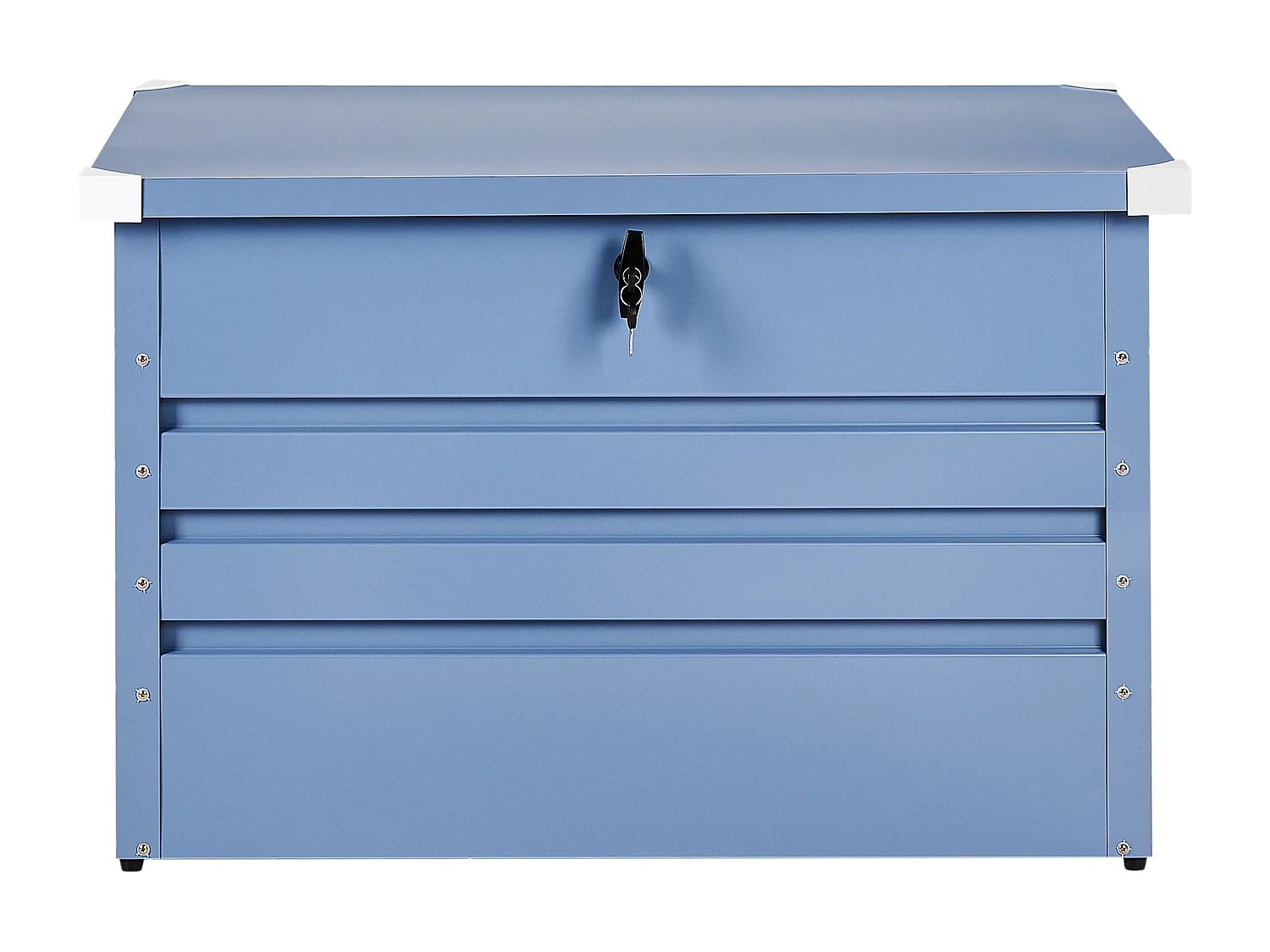 Aufbewahrungsbox CEBROSA Metall 100 cm 62 cm Blau