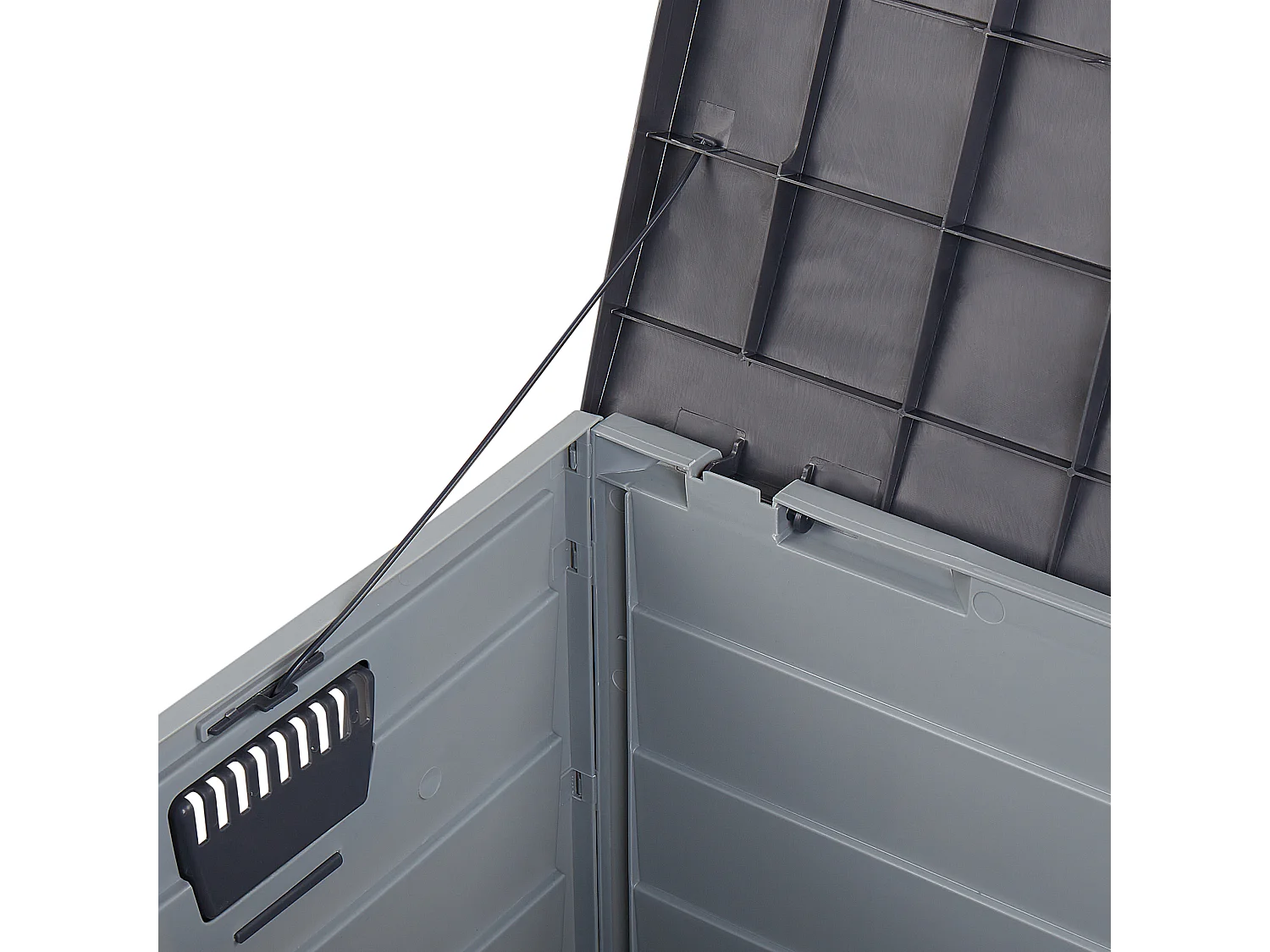 Coffre de rangement LOCARNO 112 cm 50 cm Gris