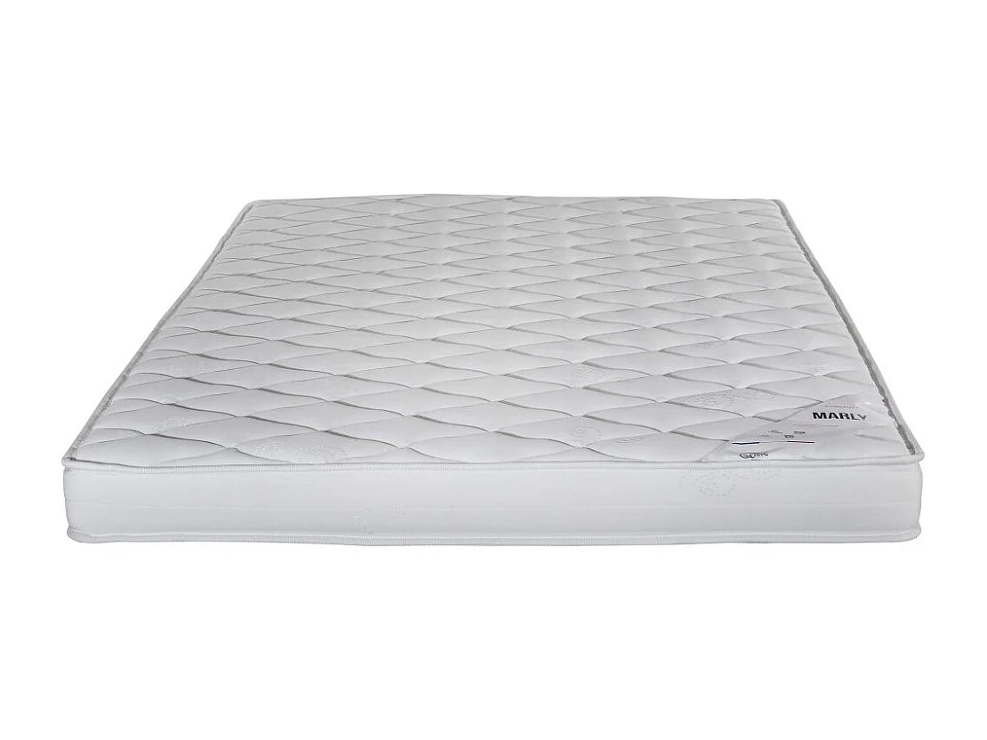Matelas mousse + Sommier métal C220 120x190 Marly - Hauteur 15 cm - Soutien ferme
