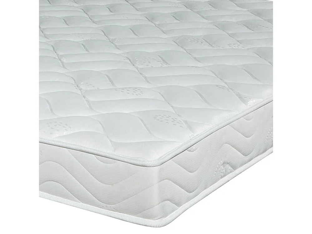 Matelas mousse + Sommier métal démonté 140x190 Morgan - Hauteur 17 cm - Soutien ferme