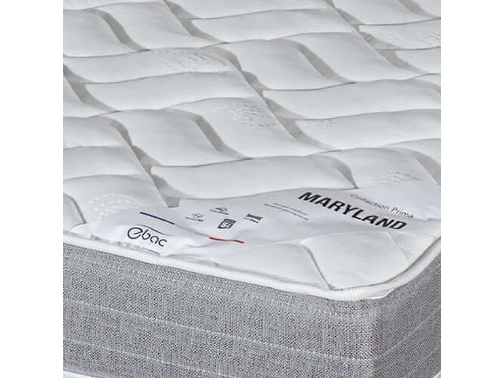 Matelas mousse + Sommier métal C39 80x190 Maryland - Hauteur 20 cm - Soutien ferme