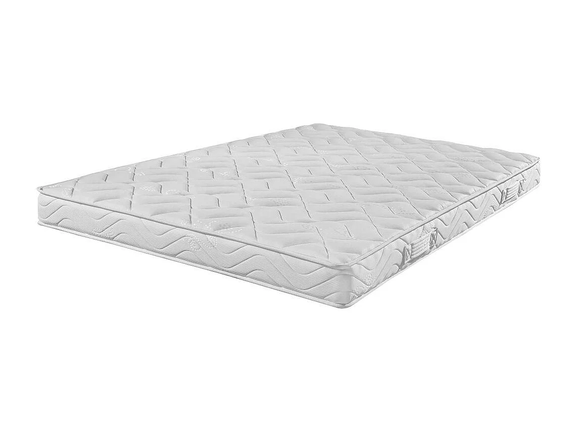 Matelas mousse + Sommier métal C39 160x200 Morgan - Hauteur 17 cm - Soutien ferme