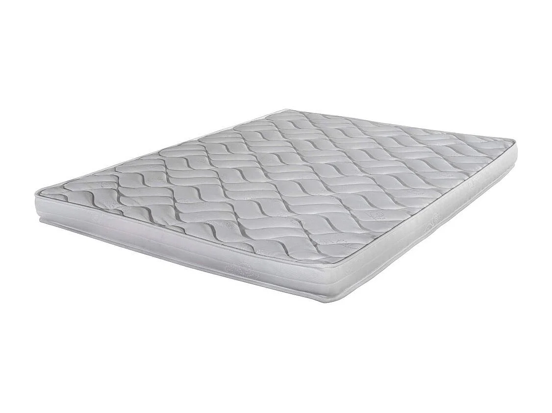 Matelas mousse + Sommier démonté 140x190 Melissa - Hauteur 13 cm - Soutien ferme