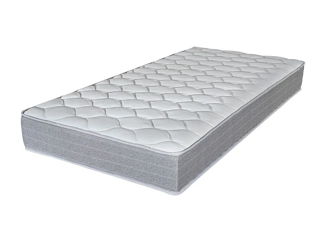 Matelas mousse + Sommier métal C224 90x190 Madere - Hauteur 24 cm - Soutien ferme