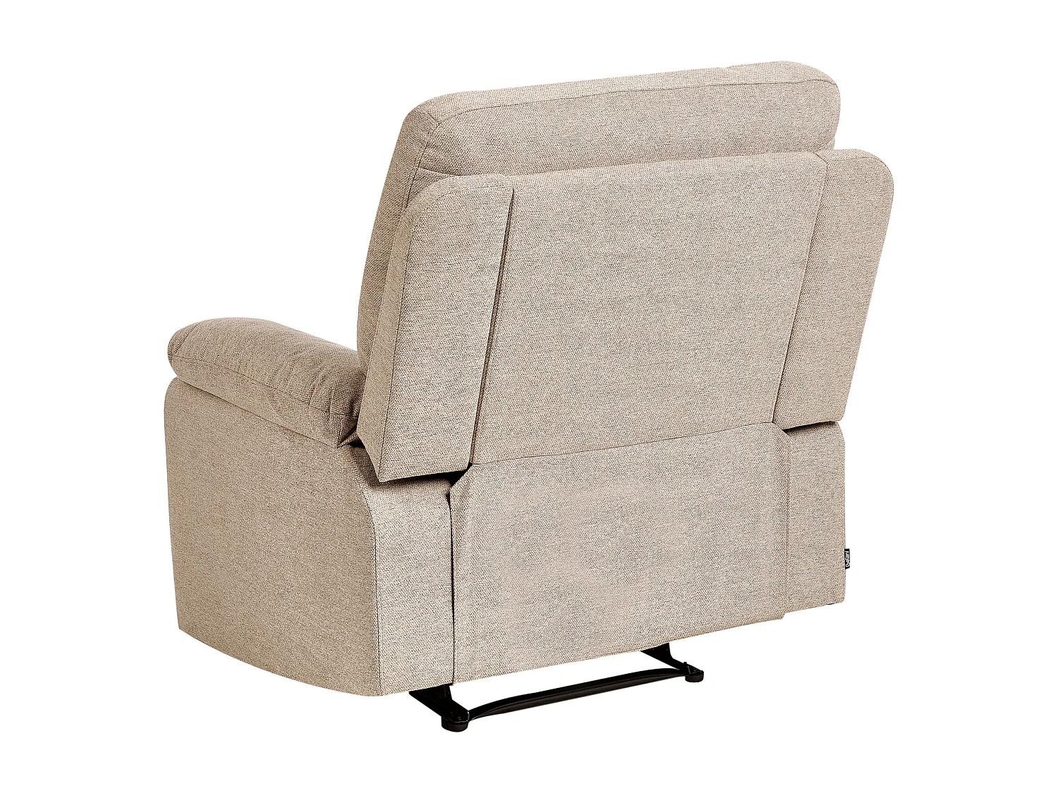 Fauteuil inclinable BERGEN Repose-pieds inclus Tissu Beige