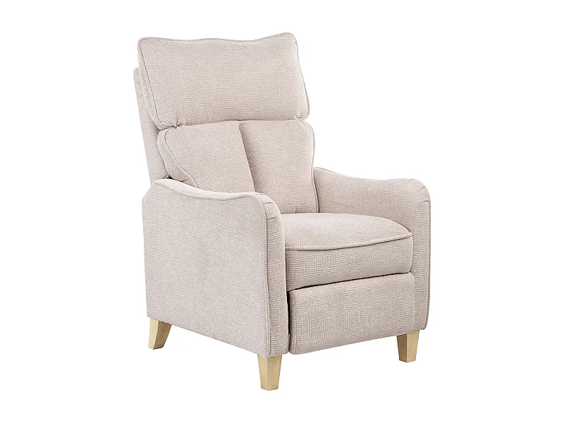 Relaxfauteuil ROYSTON Stof Beige