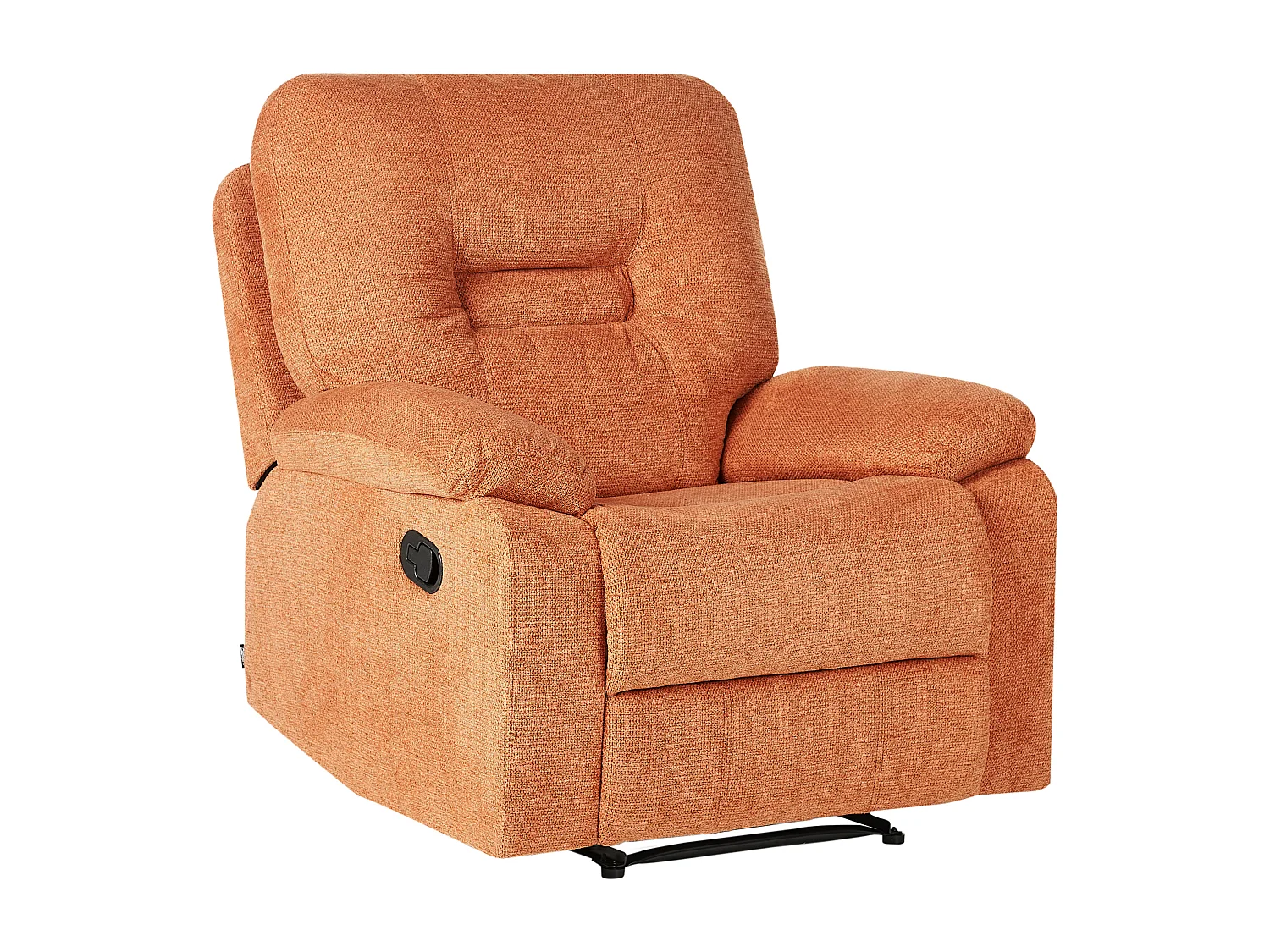 Fernsehsessel mit Liegefunktion Stoff orange manuell verstellbar Bergen
