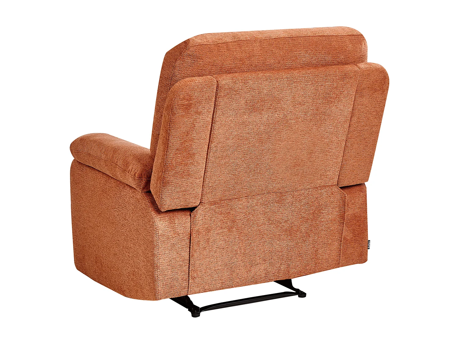 Fauteuil inclinable BERGEN Repose-pieds inclus Tissu Orange