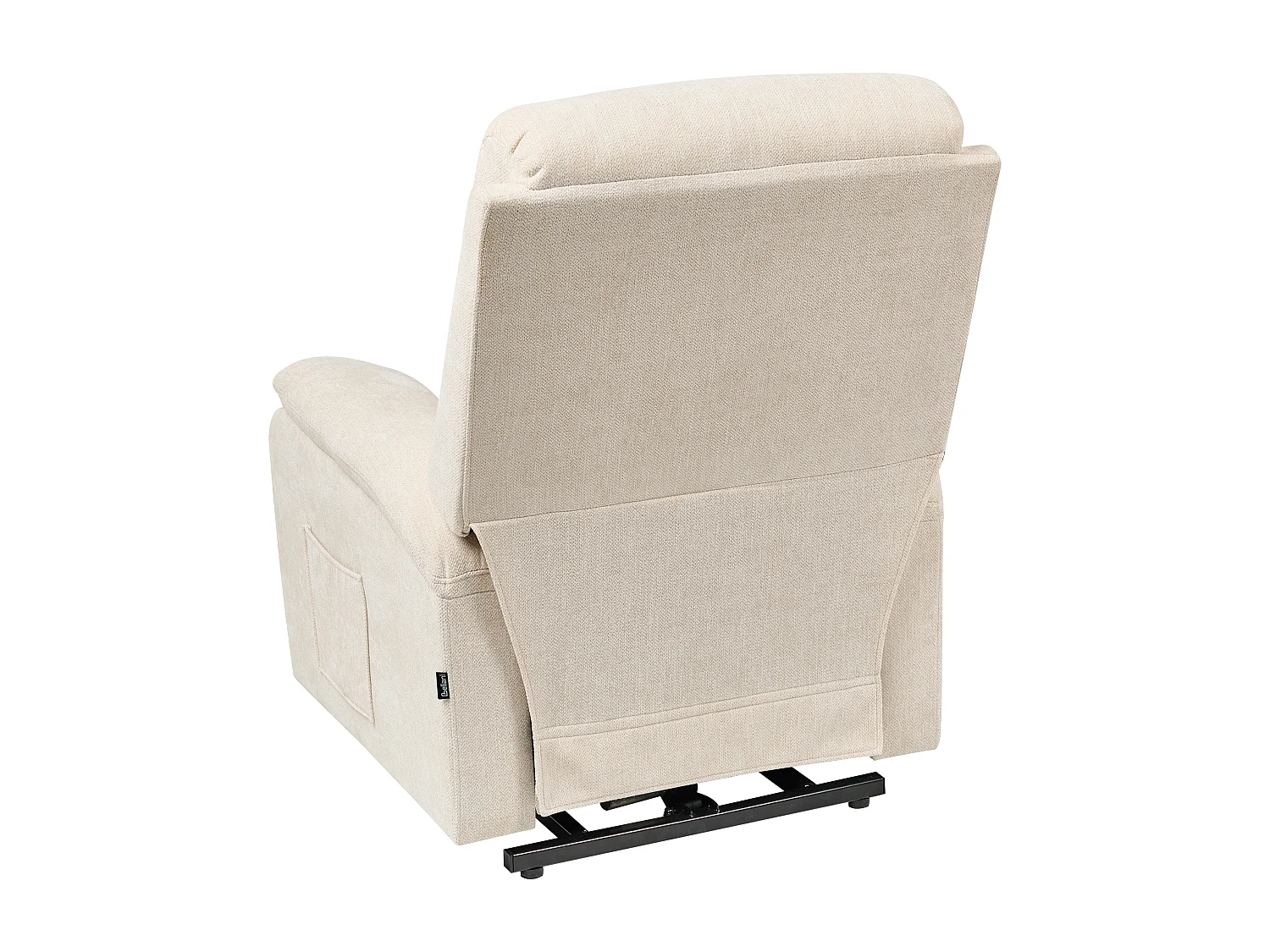 Fauteuil inclinable électrique RISE Repose-pieds inclus Tissu Beige clair