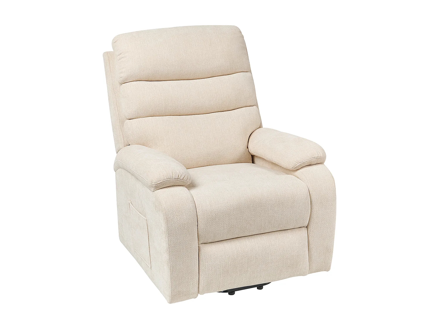 Fauteuil inclinable électrique RISE Repose-pieds inclus Tissu Beige clair