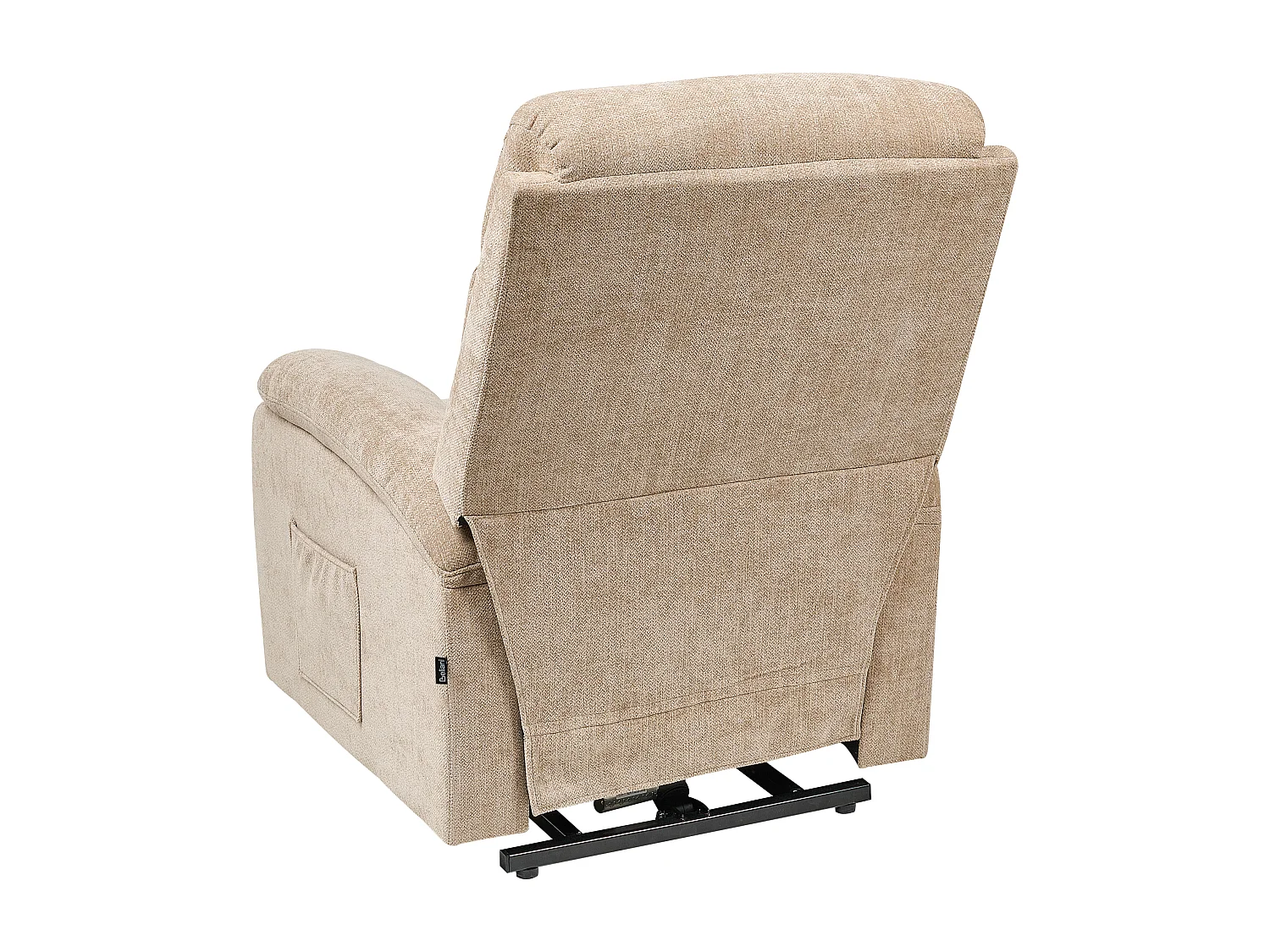 Fauteuil inclinable électrique RISE Repose-pieds inclus Tissu Beige