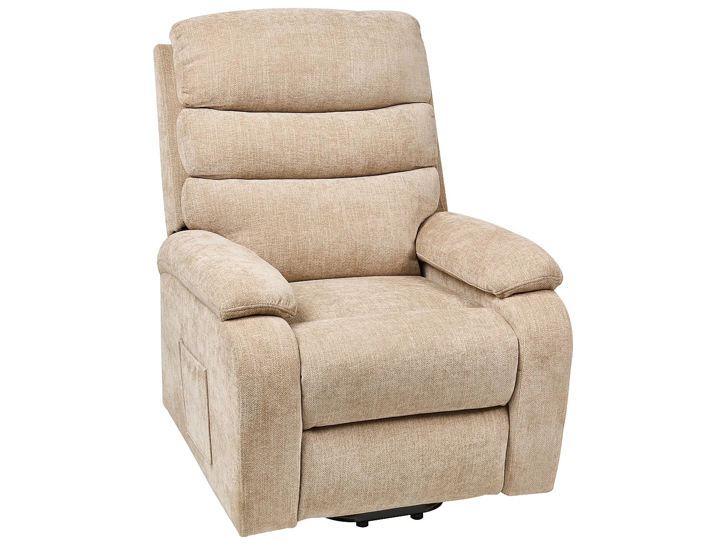 Electric Recliner Chair RISE with Footrest Fabric Beige
