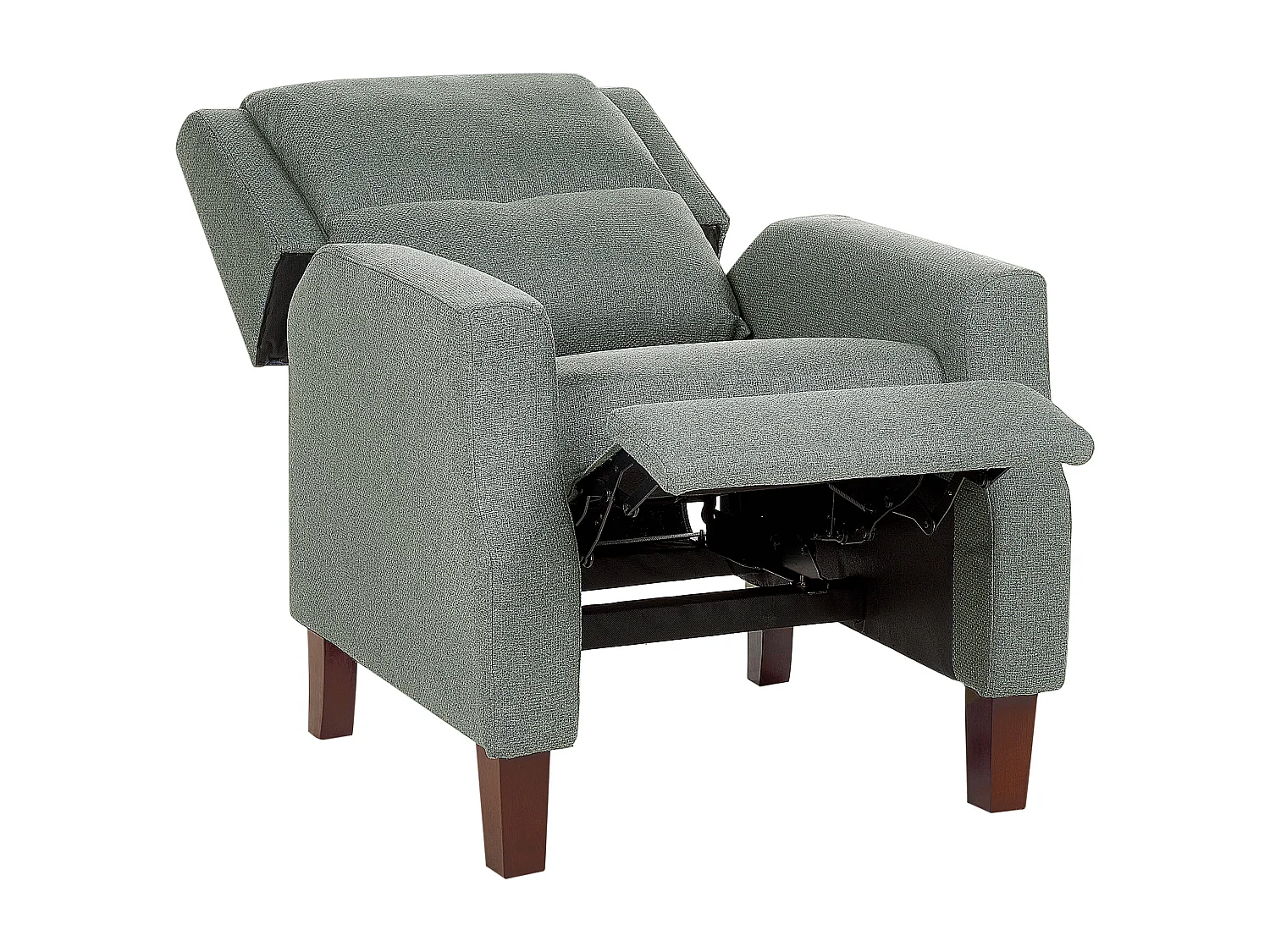 Fauteuil inclinable EGERSUND Repose-pieds inclus Tissu Vert clair