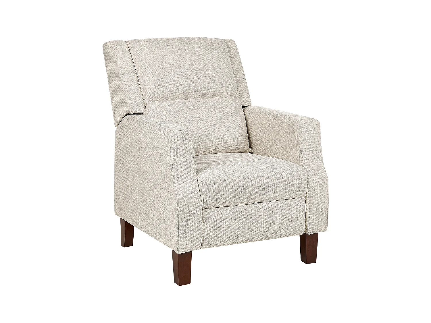 Fauteuil inclinable EGERSUND Repose-pieds inclus Tissu Beige clair