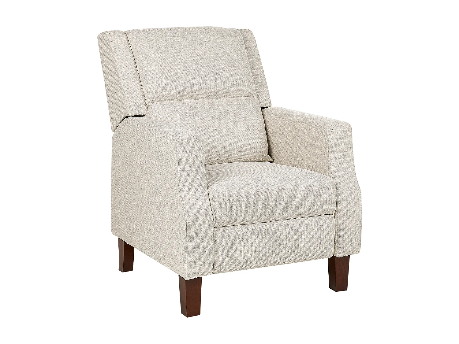 Fauteuil inclinable EGERSUND Repose-pieds inclus Tissu Beige clair