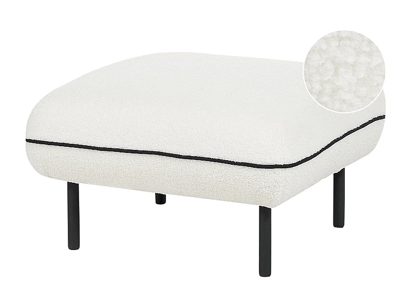 Ottoman TONSBERG Bouclé Blanc
