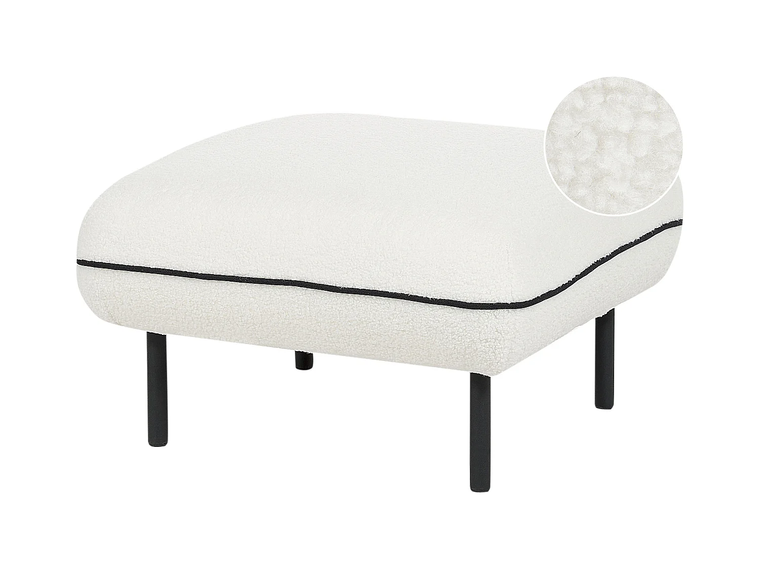 Ottoman TONSBERG Bouclé Blanc