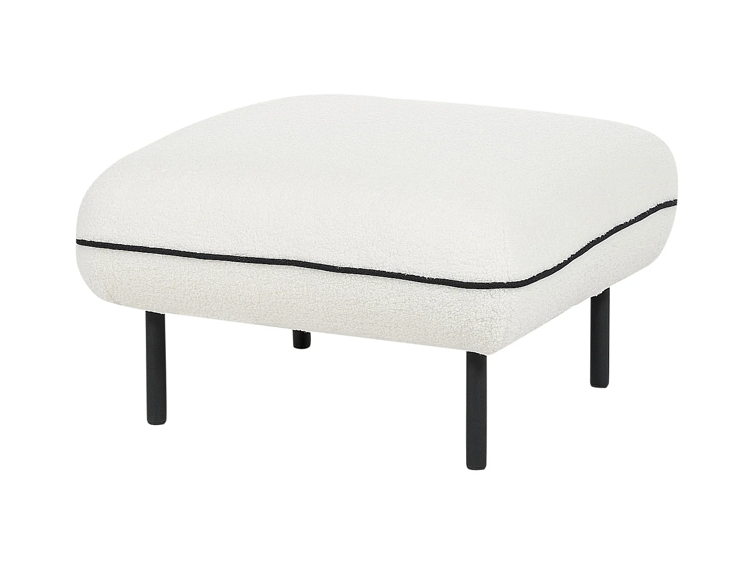 Ottoman TONSBERG Bouclé Blanc