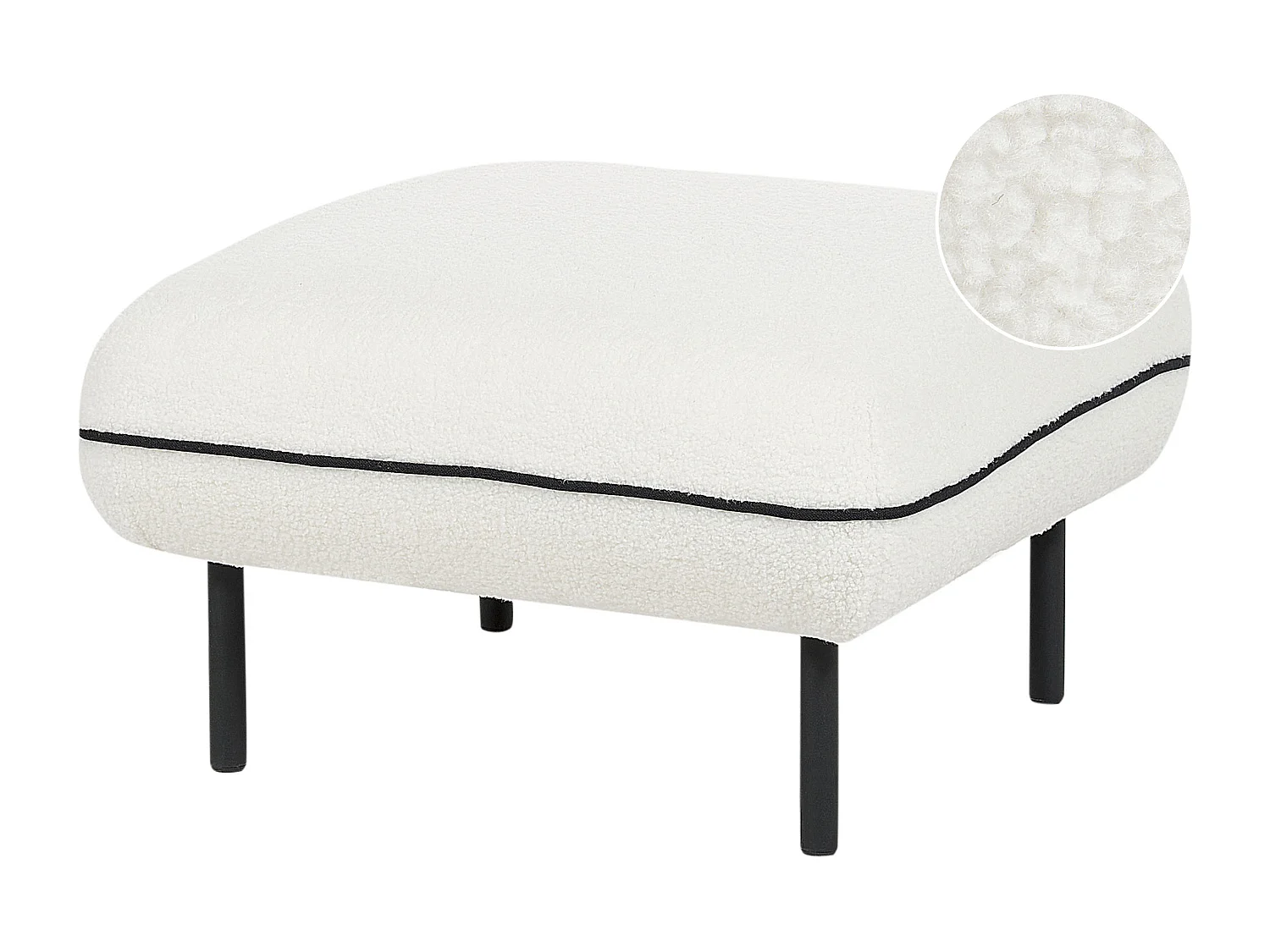 Ottoman TONSBERG Bouclé Blanc