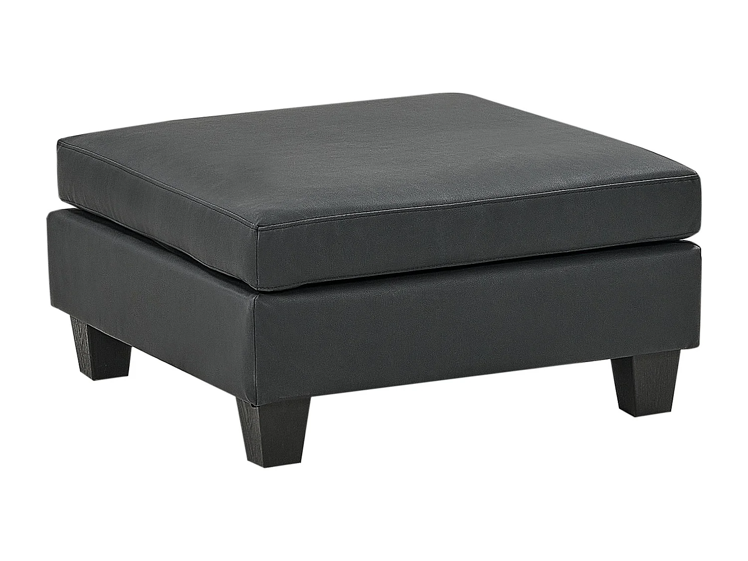 Ottoman UNSTAD Cuir PU Noir