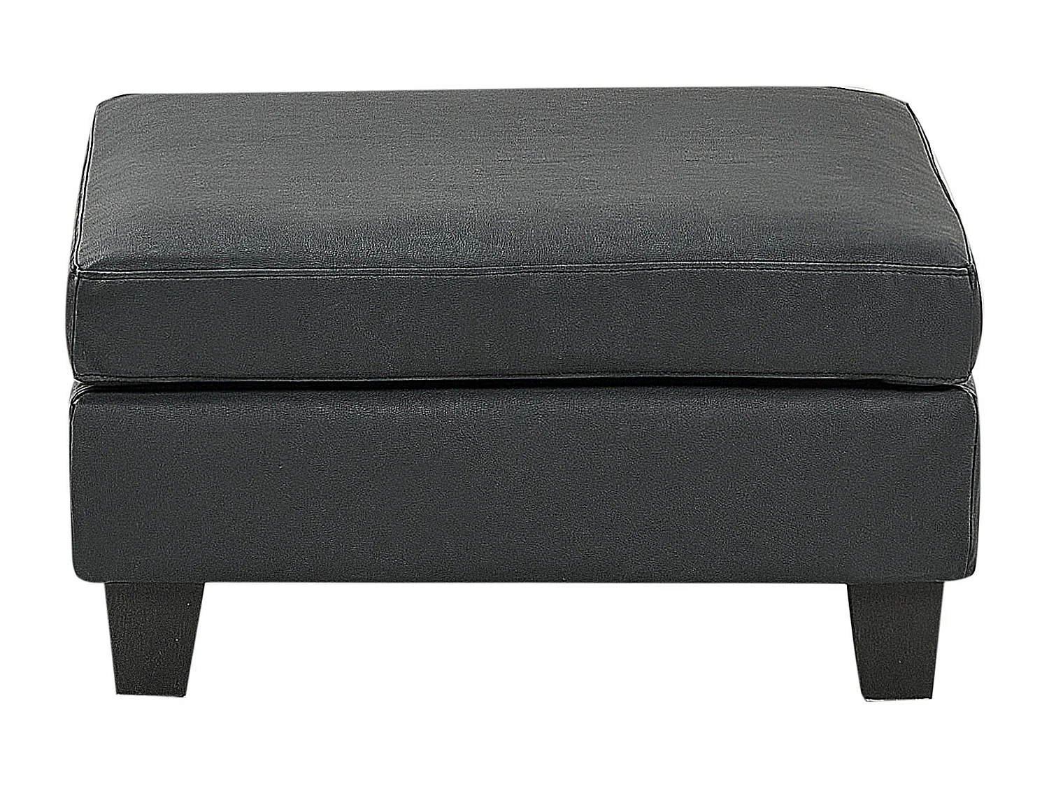 Ottoman UNSTAD Cuir PU Noir
