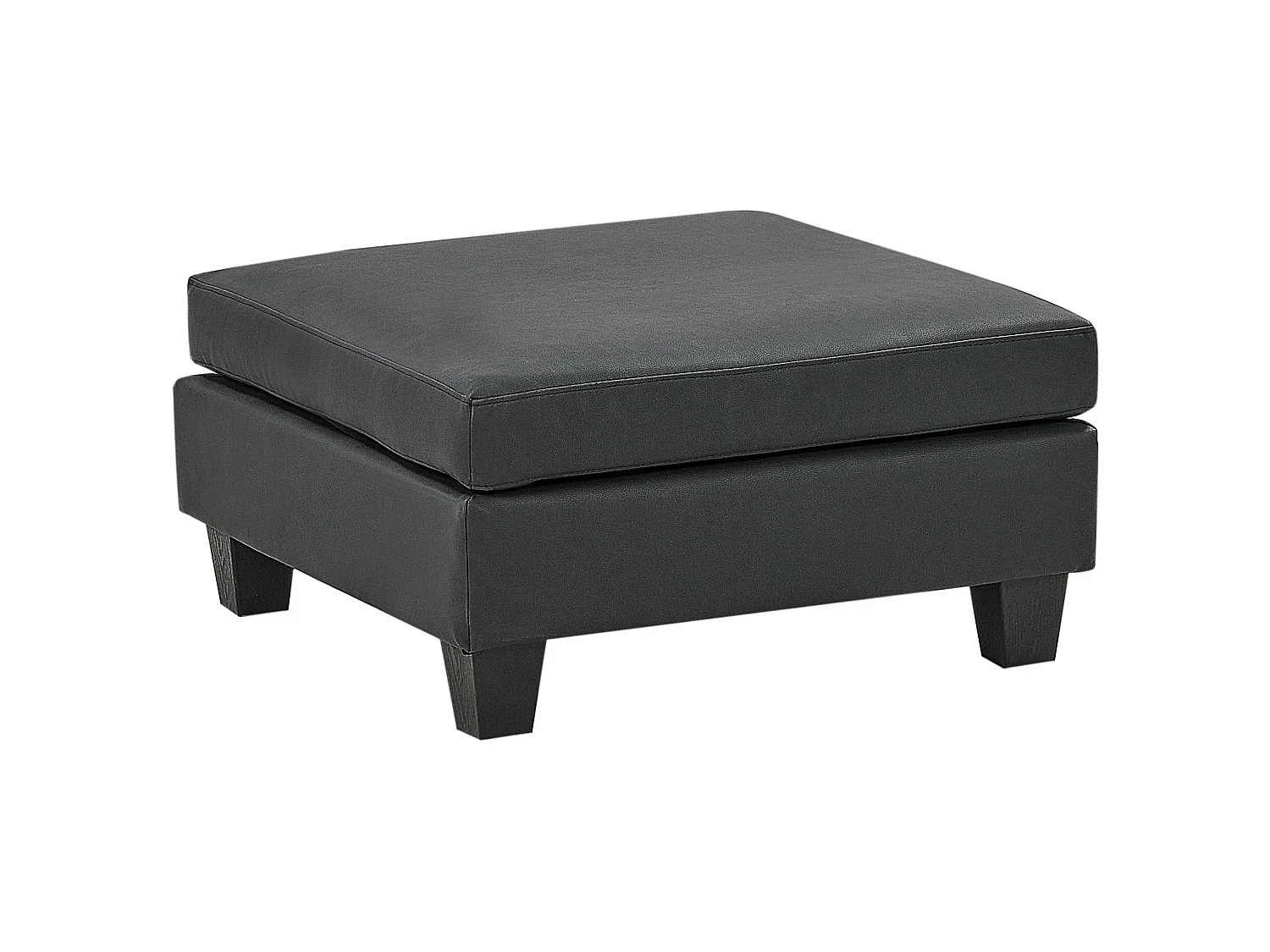 Ottoman UNSTAD Cuir PU Noir