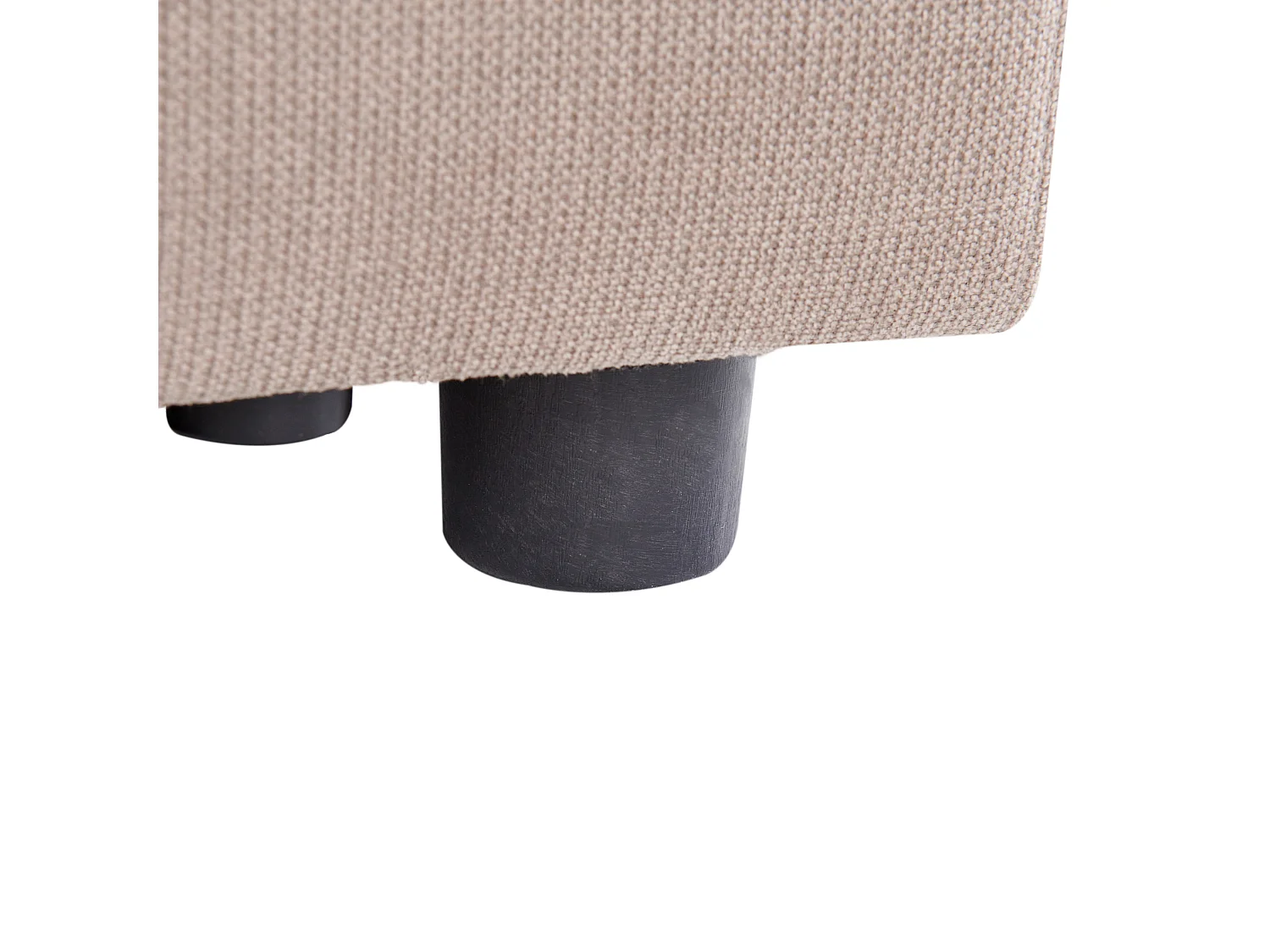 Ottomane aus Stoff beige / taupe rechteckig modern elegant Kohlo