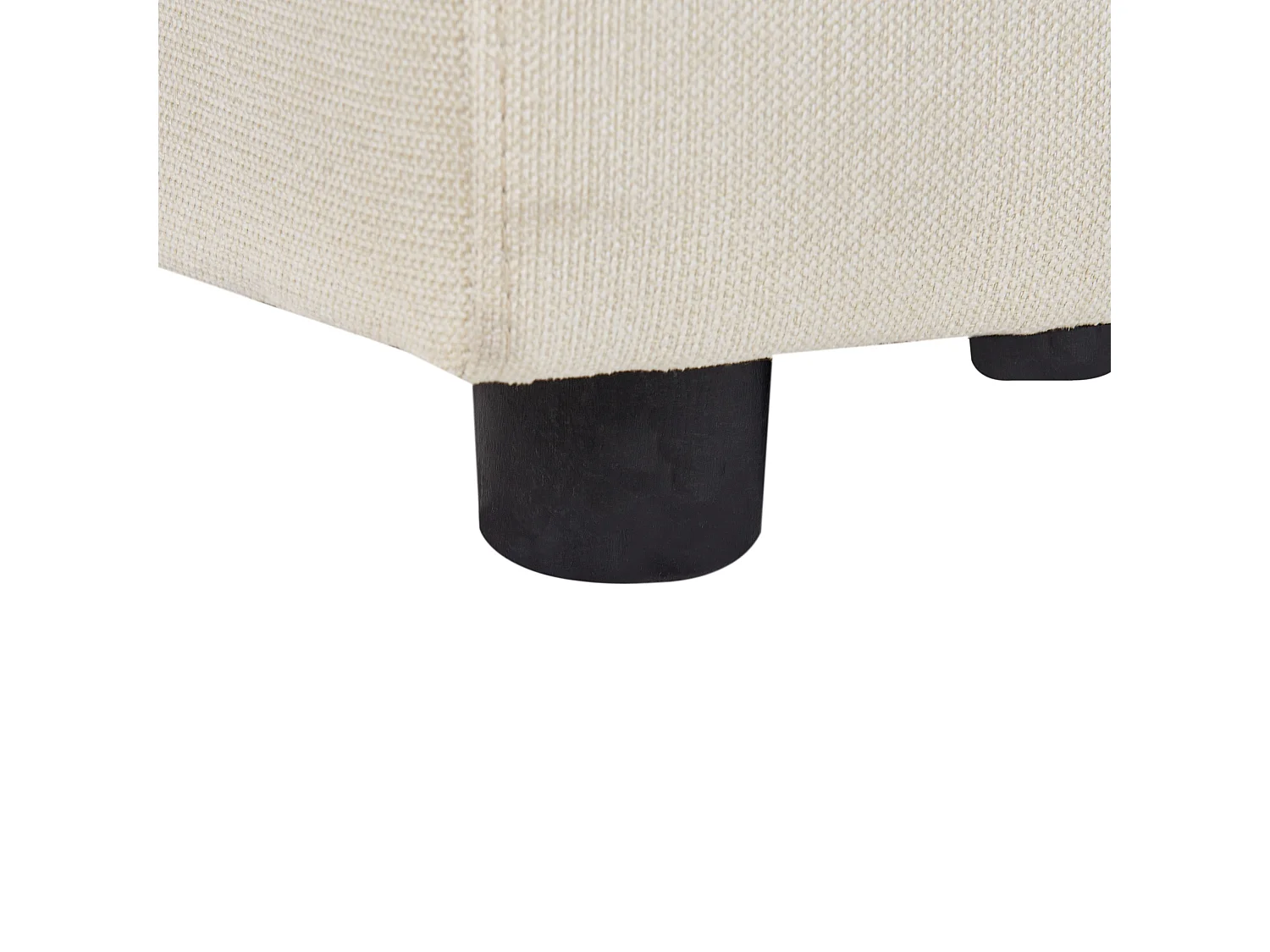 Ottomane KOHLO Stoff Hellbeige