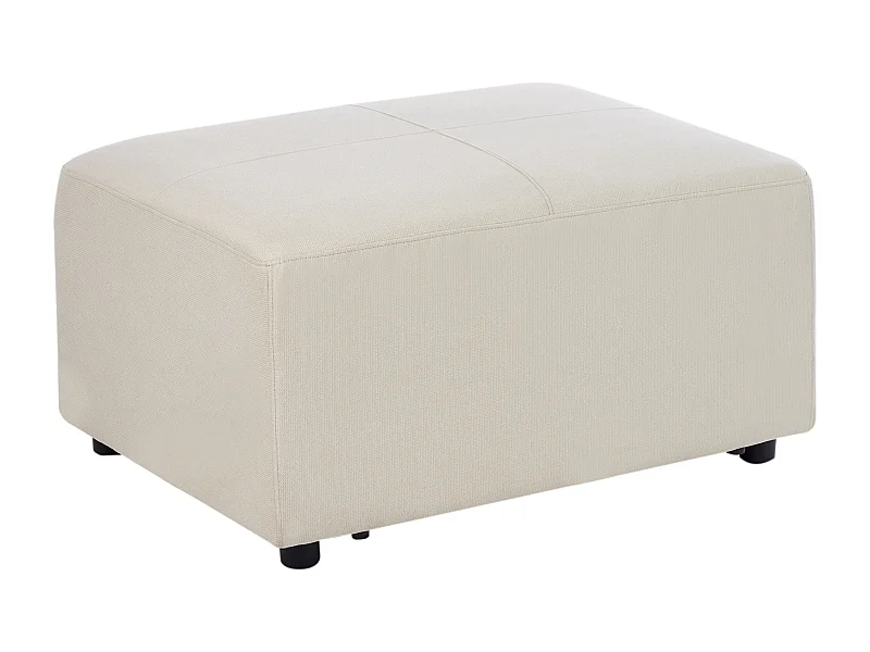 Ottomane aus Stoff helles Beige rechteckig modern elegant Kohlo