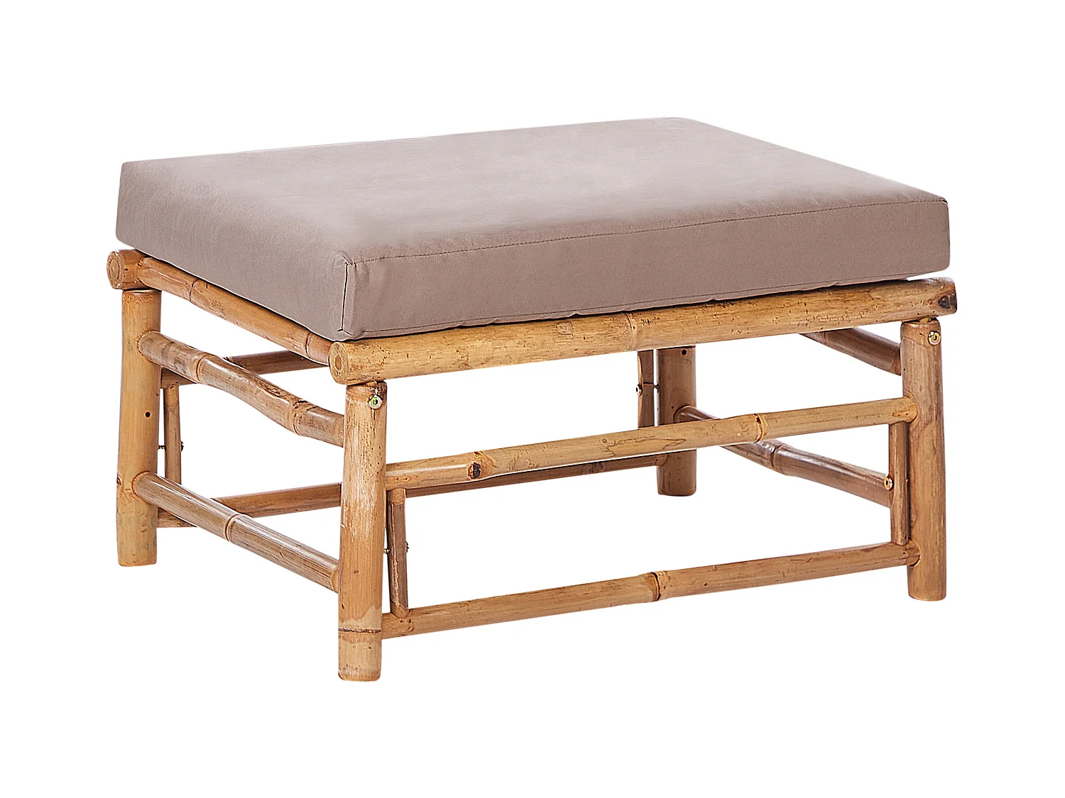 Ottoman de jardin CERRETO Bambou Taupe