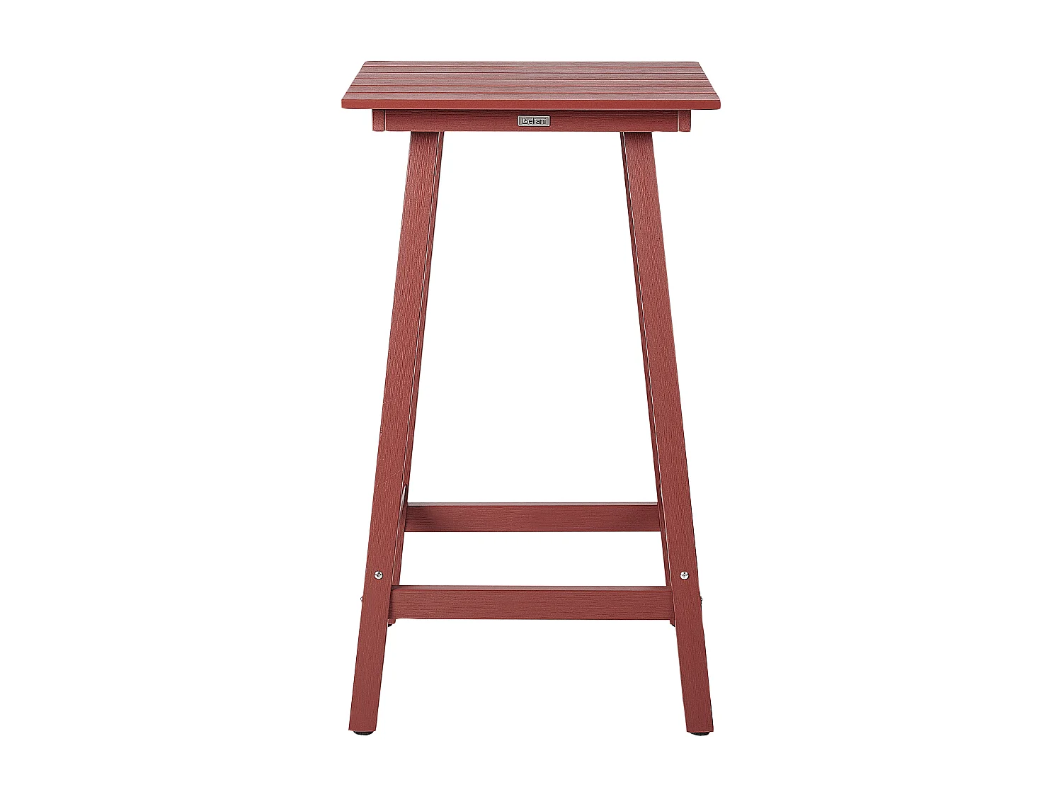 Mesa de bar de jardín ADIRONDACK 60 cm 59 cm Material sintético Rojo